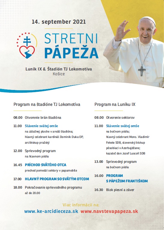 Program stretnutia s papezom